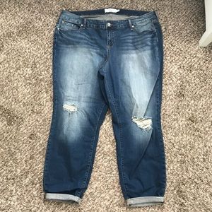 Torrid Cropped Jeans NWOT Women’s Plus 22 Ex Tall